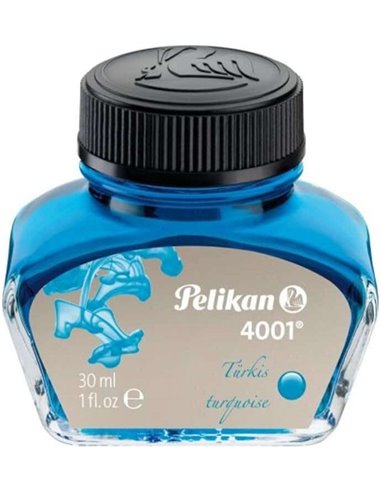 Encre Pelikan 4001 n° 78 - Flacon de 30 ml - Assure le parfait fonctionnement du stylo plume - Couleur turquoise