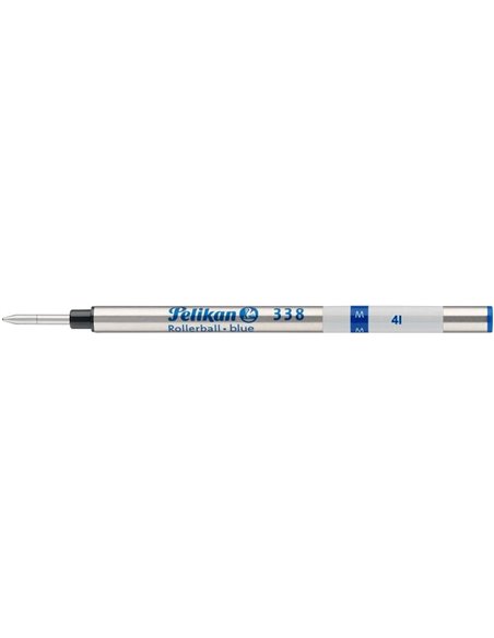 Recharge pour roller Pelikan 338 M - Universelle - pour stylo bille 338 - Facile à changer - Bleu