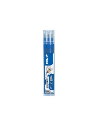Pack Pilot de 3 recharges pour stylo Frixion Ball / Frixion Clicker - Encre gel effaçable - Pointe bille 0,7 mm - Trait 0,4 mm -