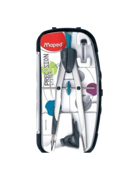 Boussole Maped Precision System avec moustache géante - Adaptateur et étui à mine inclus