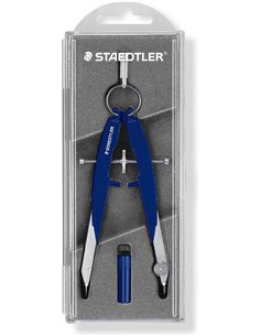 Compas de précision Staedtler Mars 556 00 - Diamètre maximal 225 mm - Broche centrale