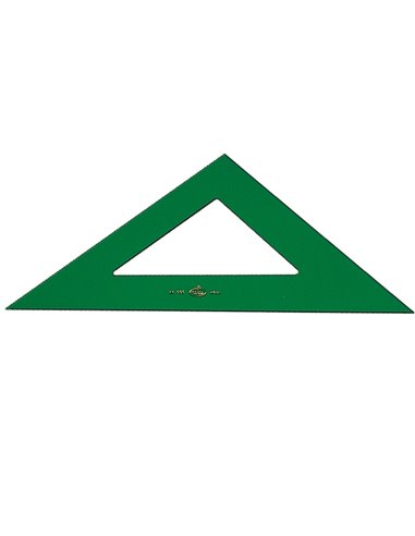 Équerre technique Faber-Castell 32 cm - Sans graduation - Vert transparent