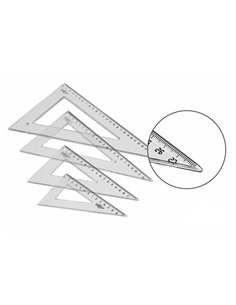 Règle Faibo 30 cm pour école supérieure - Biseautée et bordée pour encre - Transparente