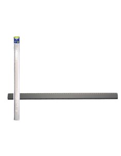 Règle millimétrique Bismark 50 cm - En aluminium - Avec biseau pour les lignes d'encre - Couleur aluminium