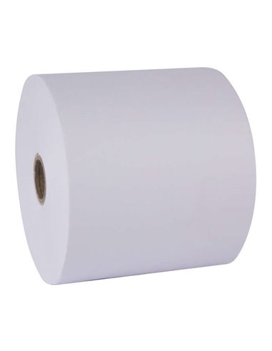 Rouleau de papier autocopiant Apli, blanc, 75 x 65 x 12 mm - Sans carbone - Facile à utiliser
