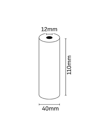 Rouleau de papier thermique Oqonos 110 x 40 x 12 mm, sans BPA, FSC