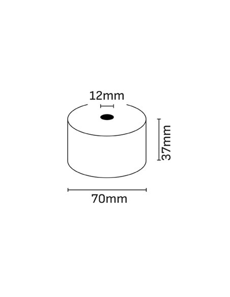 Rouleau de papier thermique Oqonos 37 x 70 x 12 mm, sans BPA, FSC
