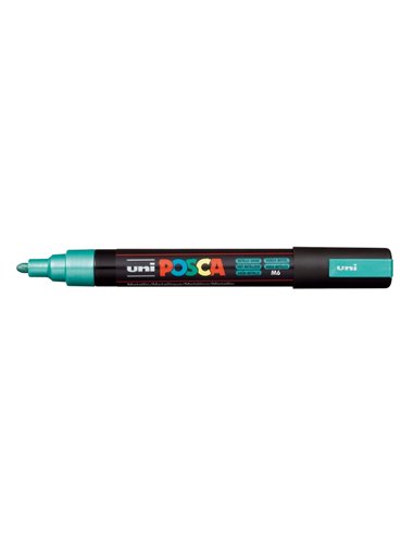 Marqueur peinture Posca PC-5M - Pointe polyester 1,8-2,5 mm - Encre à base d'eau - Résistant à la lumière - Non permanent - Vert