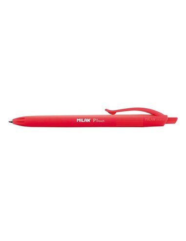 Stylo à bille rétractable Milan P1 Touch - Pointe ronde de 1 mm - Encre à l'huile - Écriture fluide - Portée d'écriture de 1 200