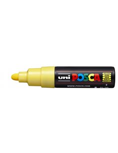 Marqueur peinture Posca PC-7M - Pointe ogive 4,5-5,5 mm - Base aqueuse - Résistant à la lumière - Jaune