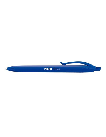 Stylo à bille rétractable Milan P1 Touch - Pointe ronde de 1 mm - Encre à base d'huile - Écriture fluide - Portée d'écriture de 