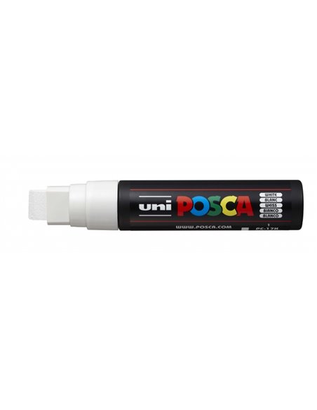 Marqueur peinture Posca PC-17K - Pointe biseautée en polyester 15 mm - Largeur de trait extra large - Encre à base d'eau - Résis