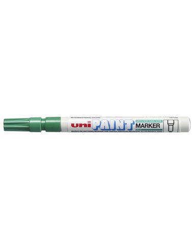 Marqueur peinture Uni-ball PX-21 - Pointe ogive acrylique 0,8-1,2 mm - Permanent sur toutes surfaces - Résistant à la lumière et