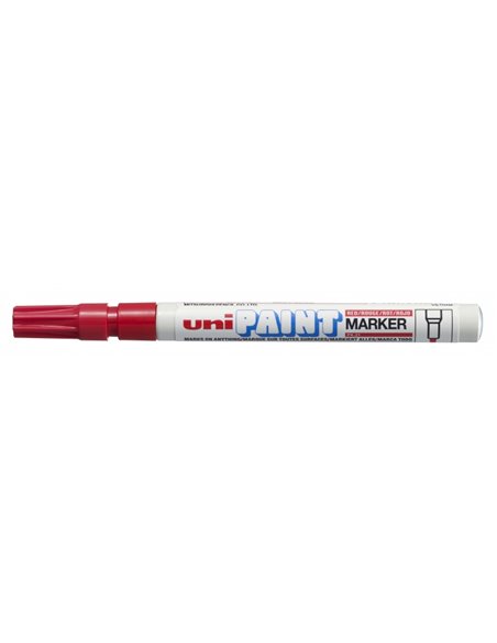 Marqueur peinture Uni-ball PX-21 - Pointe ogive acrylique 0,8-1,2 mm - Permanent sur toutes surfaces - Résistant à la lumière et