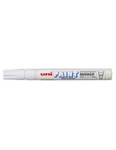 Marqueur peinture Uni-ball PX-20 - Pointe ogive acrylique 2,2-2,8 mm - Permanent sur toutes surfaces - Résistant à la lumière et