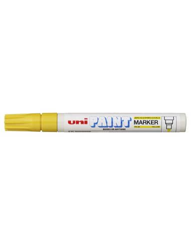 Marqueur peinture Uni-ball PX-20 - Pointe ogive acrylique 2,2-2,8 mm - Permanent sur toutes surfaces - Résistant à la lumière et