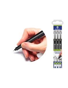 Lot de 3 marqueurs calibrés Bismark 0,2, 0,4 et 0,8 mm - Noir