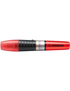 Marqueur fluorescent Stabilo Luminator - Encre améliorée - Zone de préhension - Taille de trait 2-5 mm - Rouge