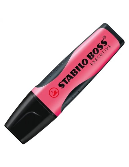 Surligneur fluorescent Stabilo Boss Executive - Zone de préhension - Taille de trait 2-5 mm - Rechargeable - Encre à base d'eau 