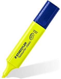 Marqueur fluorescent Staedtler Textsurfer Classic 364 - Pointe biseautée - Taille de trait 1-5 mm - Encre à base d'eau - Jaune