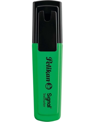 Surligneur Pelikan Textmarker Signal - Pointe biseautée de 2,0 mm - Encre à séchage rapide - Idéal pour surligner du texte - Ver
