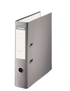 Classeur à levier Esselte - Format A4 - Dos 75 mm - Capacité 500 feuilles - Gris