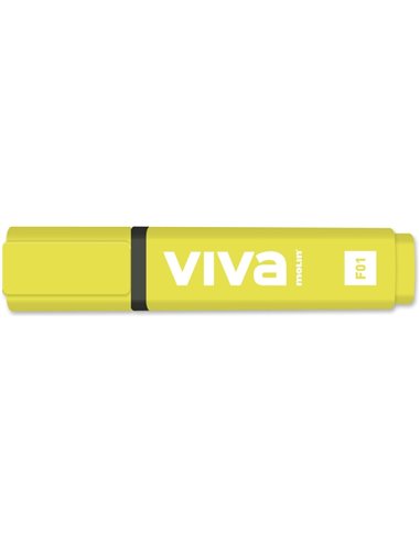 Marqueur fluorescent Molin Viva - Ligne entre 1 et 5 mm - Encre à base d'eau - Couleur jaune