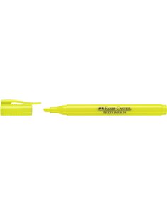 Marqueur fluorescent Faber-Castell Textliner 38 - Corps fin - Pointe biseautée - Lignes épaisses et fines - Encre à base d'eau -