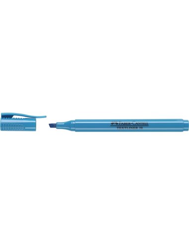 Marqueur fluorescent Faber-Castell Textliner 38 - Corps fin - Pointe biseautée - Lignes épaisses et fines - Encre à base d'eau -