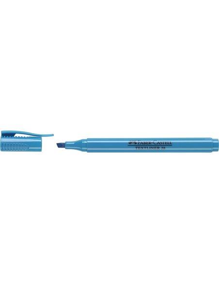 Marqueur fluorescent Faber-Castell Textliner 38 - Corps fin - Pointe biseautée - Lignes épaisses et fines - Encre à base d'eau -